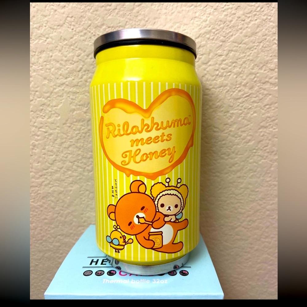 Rilakkuma Honey Soda Can Water Bottle